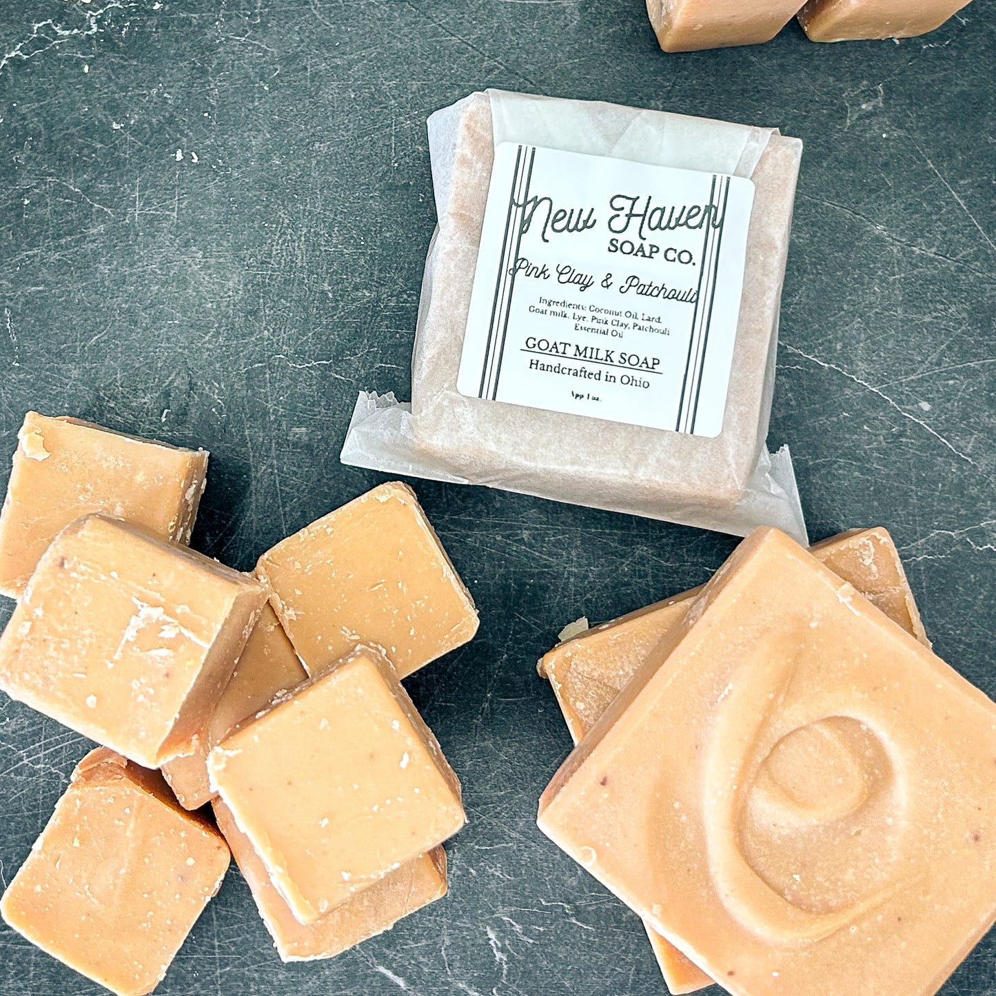 Pink Clay & Patchouli Essential Oil Goat Milk Soap